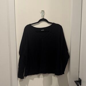 Old Navy Women's Black Long Sleeve Tee